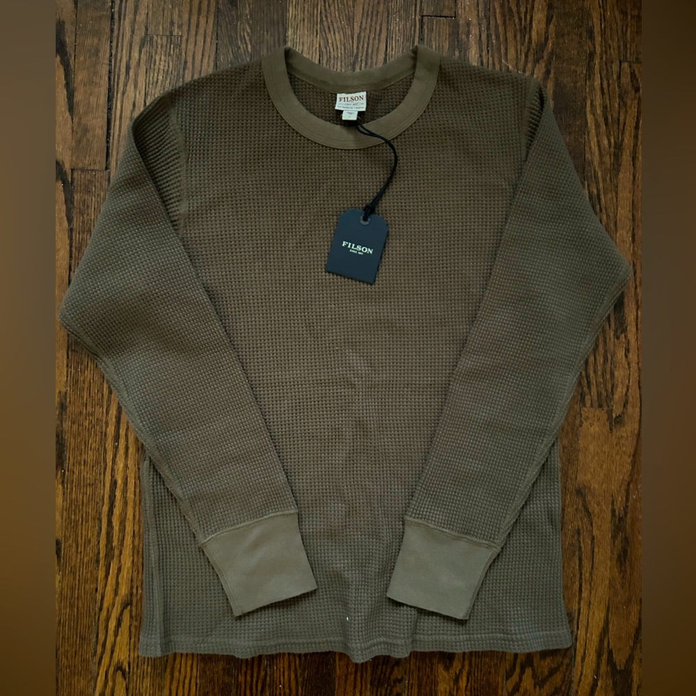 Filson Women’s Waffle Knit Thermal Crewneck